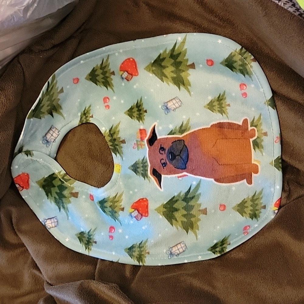 Christmas bib plus 1